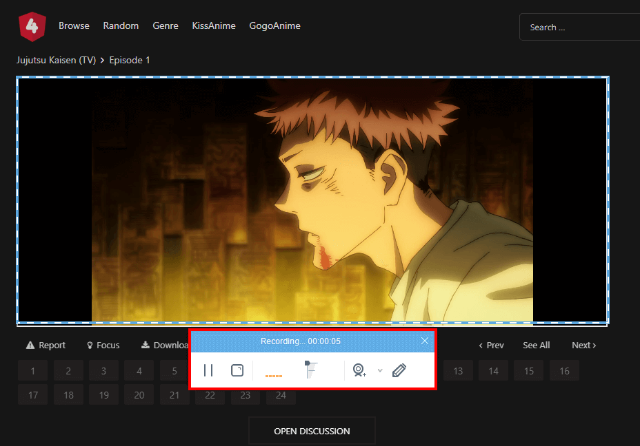 download anime online free, stop recording