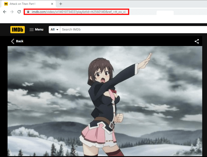 How to Download Anime Fast, copy anime video url
